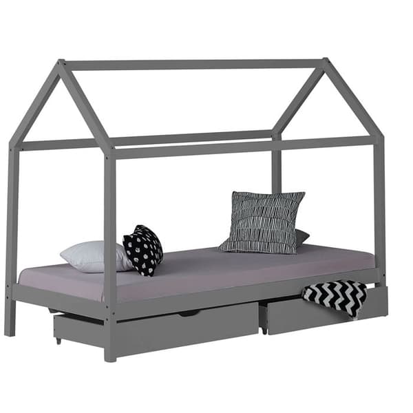 Lit Enfant husgrå 90x200