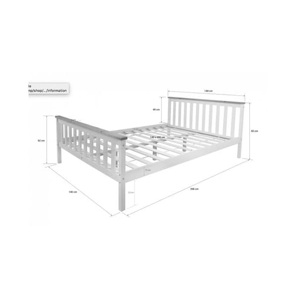 Lit futon dubbel 140x200 trä