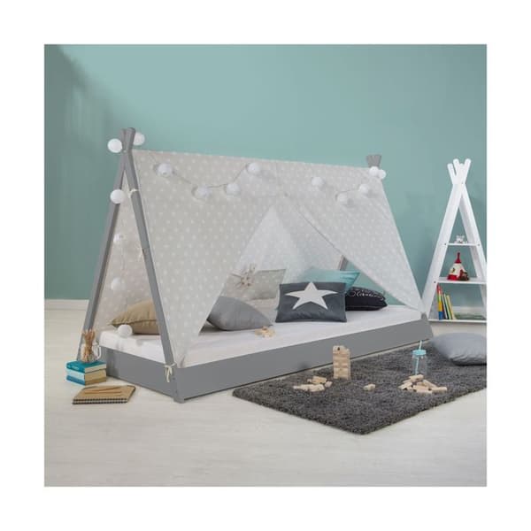 Lit Tipi Barn 90x200 Tyg