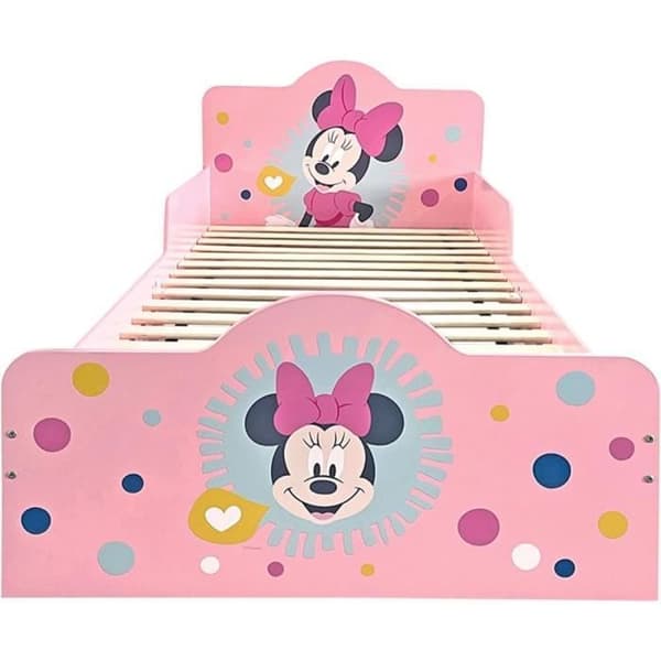 Disney Minnie enkelsäng - DISNEY - Trä - Rosa - Barn - Lamell