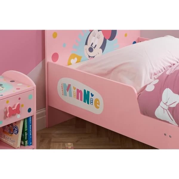 Disney Minnie enkelsäng - DISNEY - Trä - Rosa - Barn - Lamell