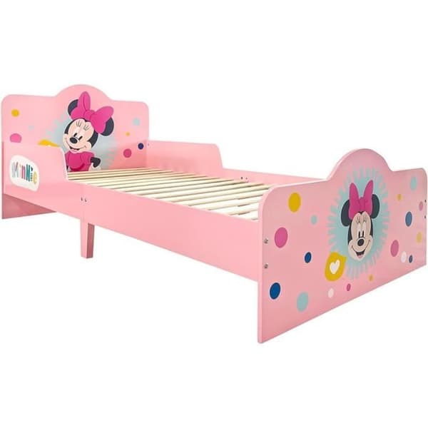 Disney Minnie enkelsäng - DISNEY - Trä - Rosa - Barn - Lamell