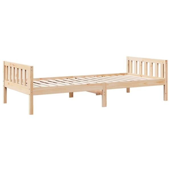 vidaXL Barneseng uten madrass 90x200 cm heltre furu