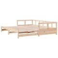 Miniatyrbilde 9 av 11: vidaXL Dagseng uten madrass 90x200 cm heltre furu