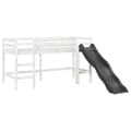 Miniatyrbilde 4 av 11: vidaXL Loftseng for barn uten madrass hvit 80x200 cm heltre furu