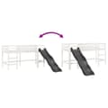 Miniatyrbilde 9 av 11: vidaXL Loftseng for barn uten madrass hvit 80x200 cm heltre furu