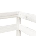 Miniatyrbilde 10 av 11: vidaXL Loftseng for barn uten madrass hvit 80x200 cm heltre furu