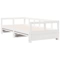 Miniatyrbilde 4 av 11: vidaXL Dagseng uten madrass hvit 80x200 cm heltre furu