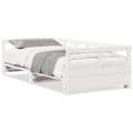 Miniatyrbilde 1 av 11: vidaXL Dagseng uten madrass hvit 80x200 cm heltre furu
