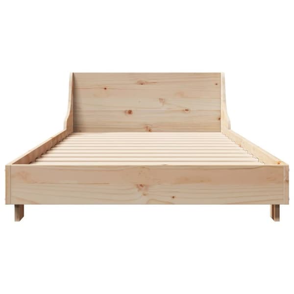 vidaXL Sengeramme uten madrass 75x190 cm heltre furu