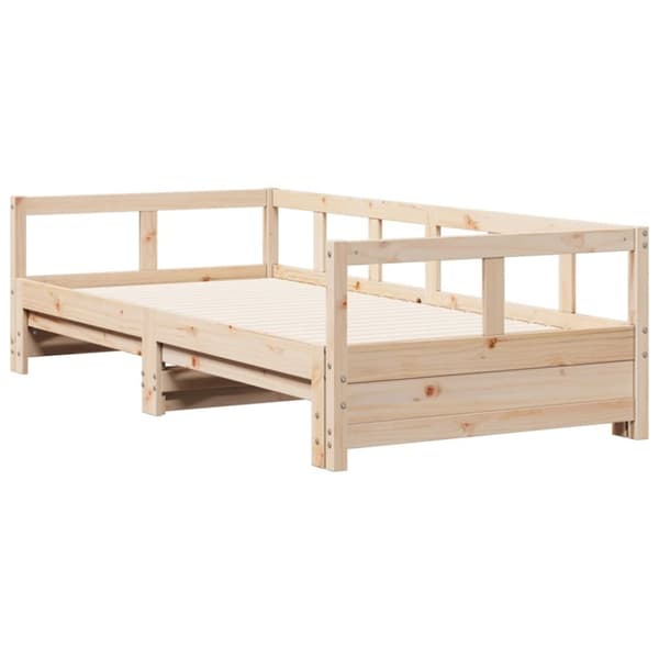 vidaXL daybed uden madras 90x200 cm massivt fyrretræ