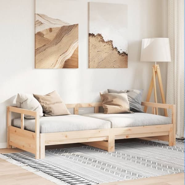 vidaXL daybed uden madras 90x200 cm massivt fyrretræ