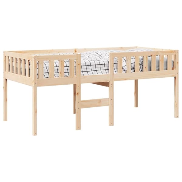 vidaXL juniorseng uden madras 90x200 cm massivt fyrretræ