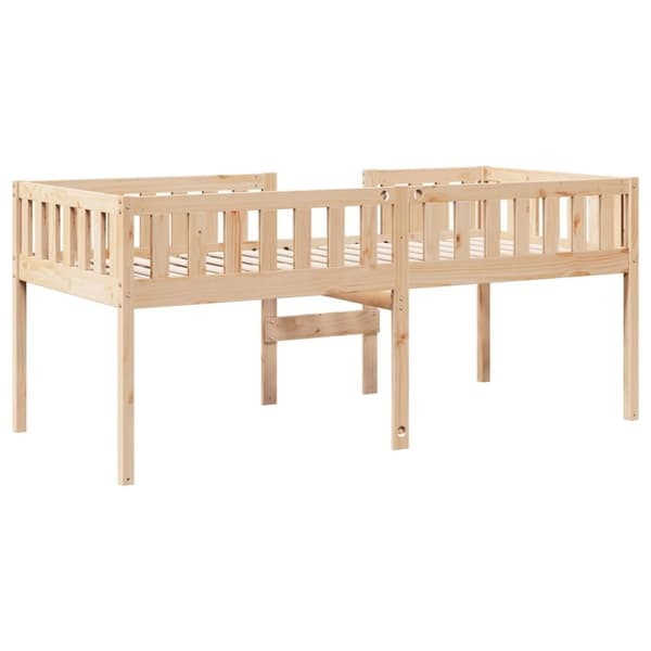 vidaXL juniorseng uden madras 90x200 cm massivt fyrretræ