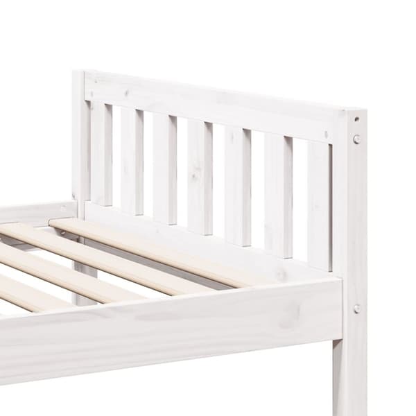 vidaXL juniorseng uden madras 90x190 cm massivt fyrretræ hvid