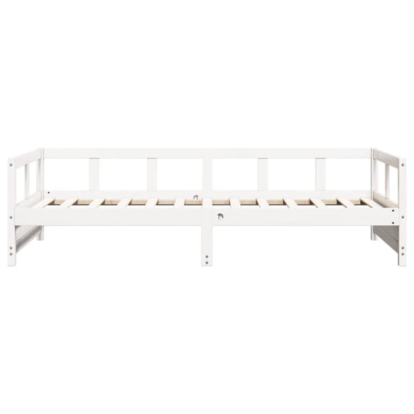 vidaXL Vuodesohva ilman patjaa valkoinen 90x190 cm täysi mänty