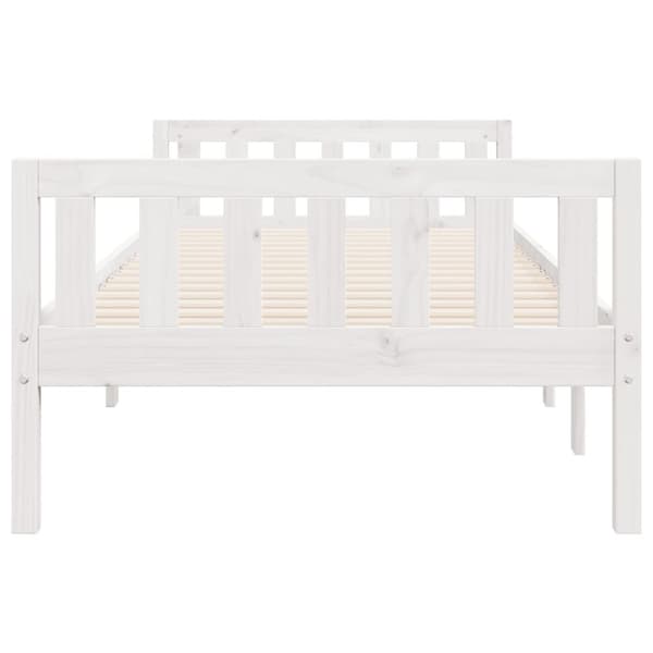 vidaXL juniorseng uden madras 80x200 cm massivt fyrretræ hvid