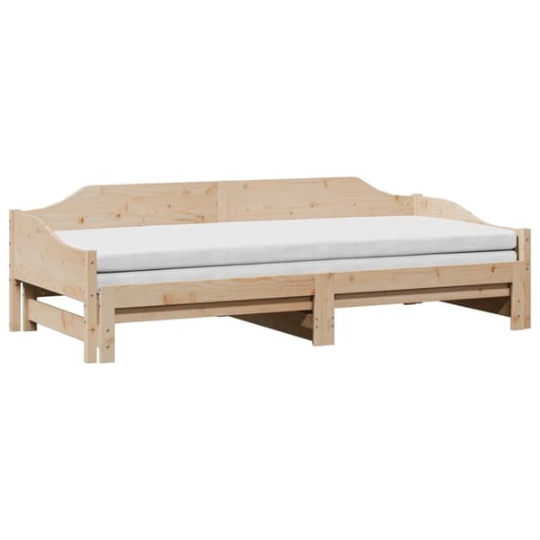 vidaXL Vuodesohva rullilla 90x200 cm täysi mänty