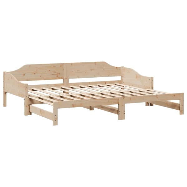 vidaXL Vuodesohva rullilla 90x200 cm täysi mänty