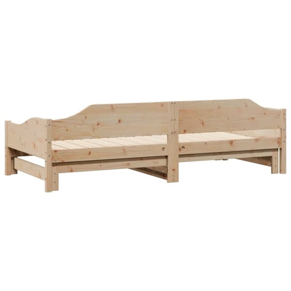 vidaXL Vuodesohva rullilla 90x200 cm täysi mänty