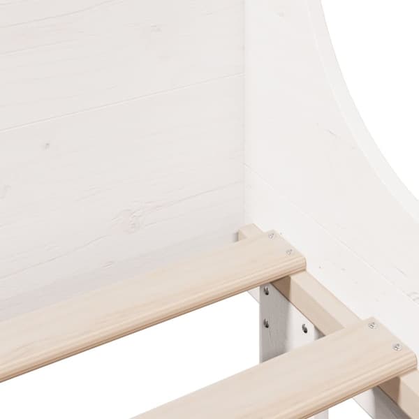 vidaXL sengeramme uden madras 90x190 cm massivt fyrretræ hvid