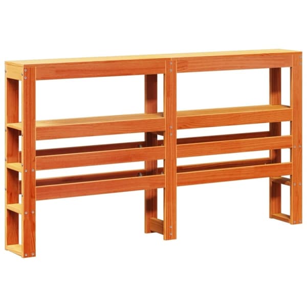 vidaXL Sengeramme uten madrass brun 135x190 cm heltre furu