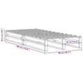 Miniatyrbilde 10 av 10: vidaXL Sengeramme uten madrass voksbrun 90x190 cm heltre furu
