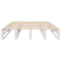 Miniatyrbilde 5 av 10: vidaXL Sengeramme uten madrass hvit 160x200 cm heltre furu