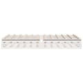 Miniatyrbilde 6 av 10: vidaXL Sengeramme uten madrass hvit 160x200 cm heltre furu