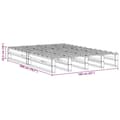 Miniatyrbilde 10 av 10: vidaXL Sengeramme uten madrass hvit 160x200 cm heltre furu
