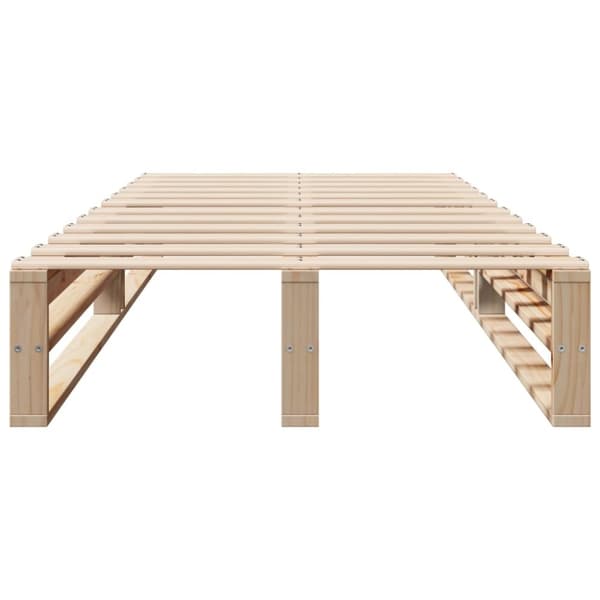 vidaXL Sengeramme uten madrass 90x200 cm heltre furu