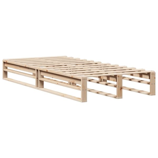 vidaXL Sengeramme uten madrass 90x200 cm heltre furu