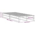 Miniatyrbilde 10 av 10: vidaXL Sengeramme uten madrass 90x200 cm heltre furu