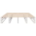 Miniatyrbilde 5 av 10: vidaXL Sengeramme uten madrass hvit 150x200 cm heltre furu