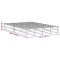 Miniatyrbilde 10 av 10: vidaXL Sengeramme uten madrass hvit 150x200 cm heltre furu
