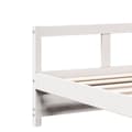 Miniatyrbild 9 av 11: vidaXL Dagbädd utan madrass vit 90x200 cm massiv furu