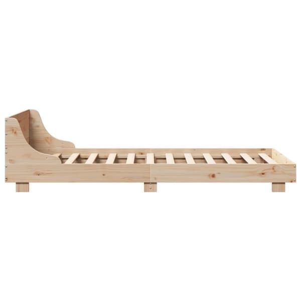 vidaXL Sengeramme uten madrass 90x200 cm heltre furu