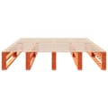Miniatyrbilde 5 av 10: vidaXL Sengeramme uten madrass brun 135x190 cm heltre furu