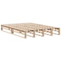 Miniatyrbilde 4 av 10: vidaXL Sengeramme uten madrass 120x190 cm heltre furu