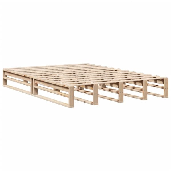 vidaXL Sengeramme uten madrass 120x190 cm heltre furu