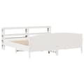 Miniatyrbilde 3 av 11: vidaXL Sengeramme uten madrass hvit 180x200 cm heltre furu