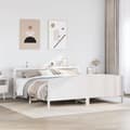 Miniatyrbilde 4 av 11: vidaXL Sengeramme uten madrass hvit 180x200 cm heltre furu