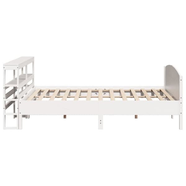 vidaXL Sengeramme uten madrass hvit 180x200 cm heltre furu