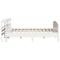 Miniatyrbilde 6 av 11: vidaXL Sengeramme uten madrass hvit 180x200 cm heltre furu