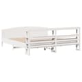 Miniatyrbilde 7 av 11: vidaXL Sengeramme uten madrass hvit 180x200 cm heltre furu