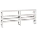 Miniatyrbilde 9 av 11: vidaXL Sengeramme uten madrass hvit 180x200 cm heltre furu