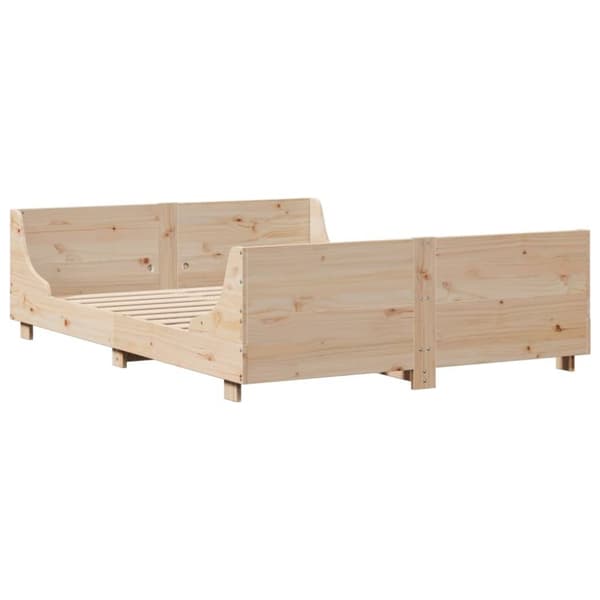 vidaXL Sänky ilman patjaa 120x190 cm täysi mänty