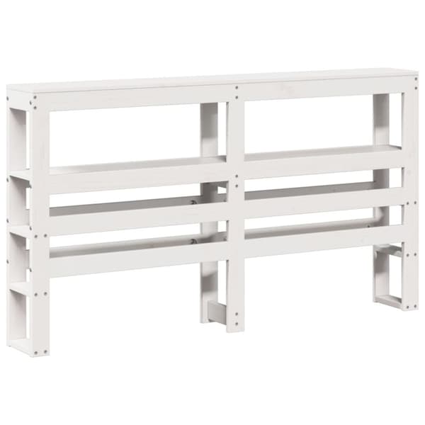 vidaXL Sengeramme uten madrass hvit 150x200 cm heltre furu