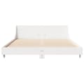 Miniatyrbilde 5 av 10: vidaXL Sengeramme uten madrass hvit 120x200 cm heltre furu