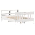 Miniatyrbilde 3 av 11: vidaXL Sengeramme uten madrass hvit 160x200 cm heltre furu